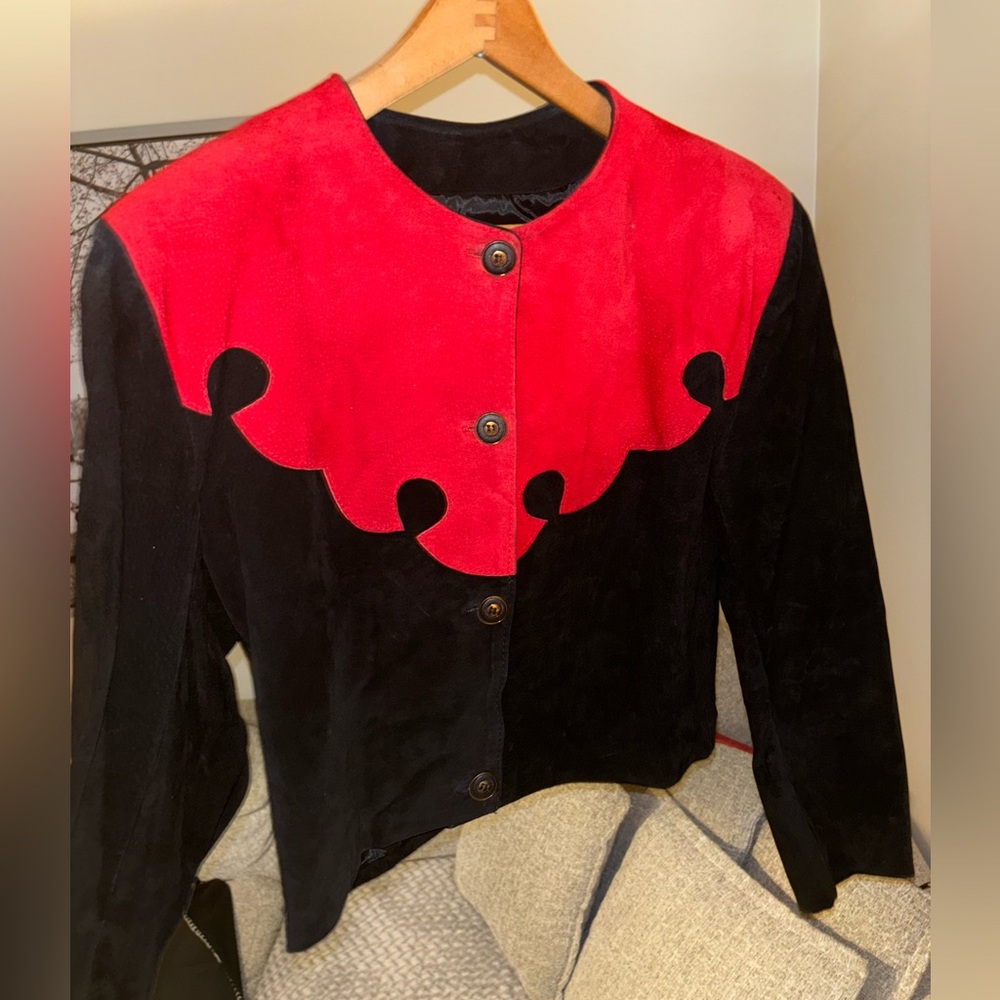 Vintage Massimo Fur & Leather Cropped Jacket